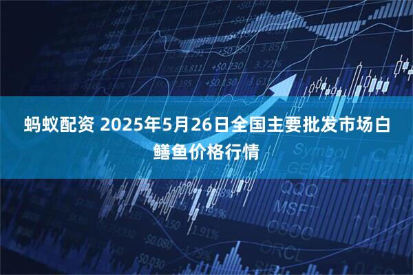 蚂蚁配资 2025年5月26日全国主要批发市场白鳝鱼价格行情