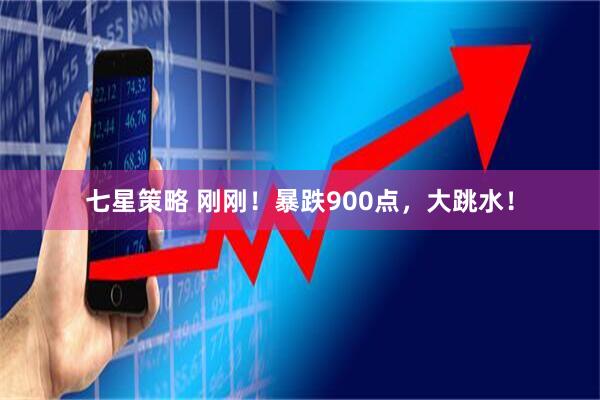 七星策略 刚刚！暴跌900点，大跳水！