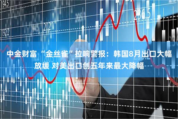 中金财富 “金丝雀”拉响警报：韩国8月出口大幅放缓 对美出口创五年来最大降幅